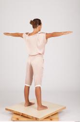 Whole Body Woman T poses Formal Overal Slim Studio photo references